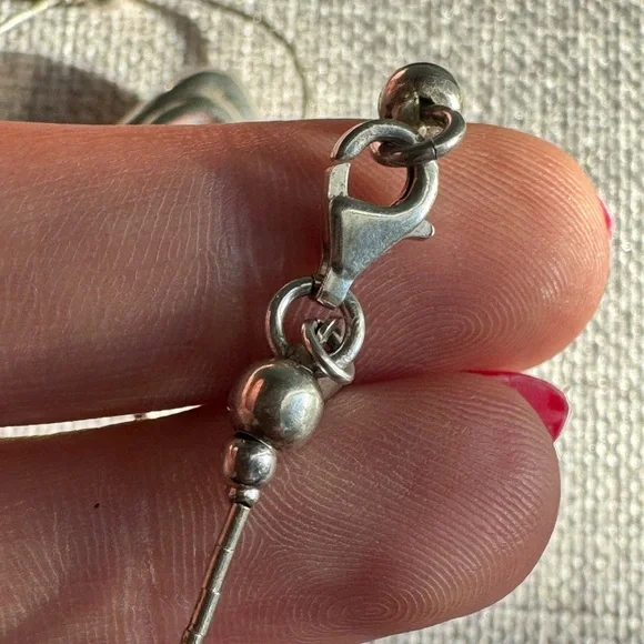 Elegant Vintage Sterling Silver Swirl Necklace